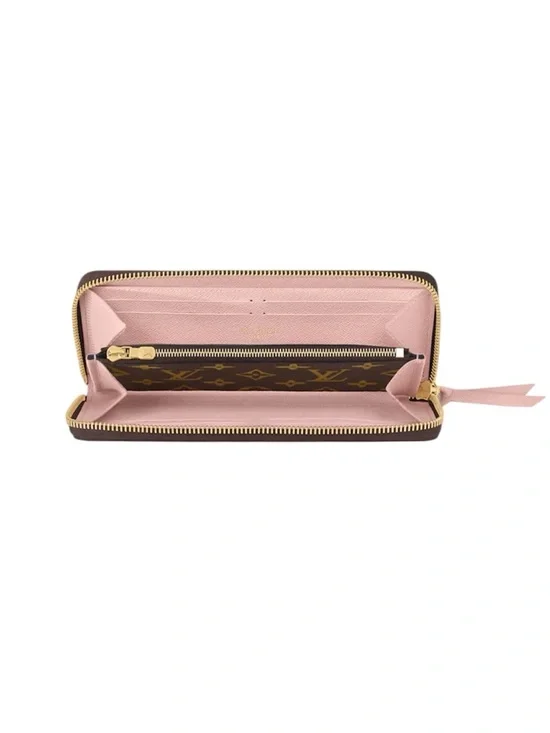 Louis Vuitton Monogram Clémence Wallet Pink Zip-Around Wallet - Picture 9 of 10